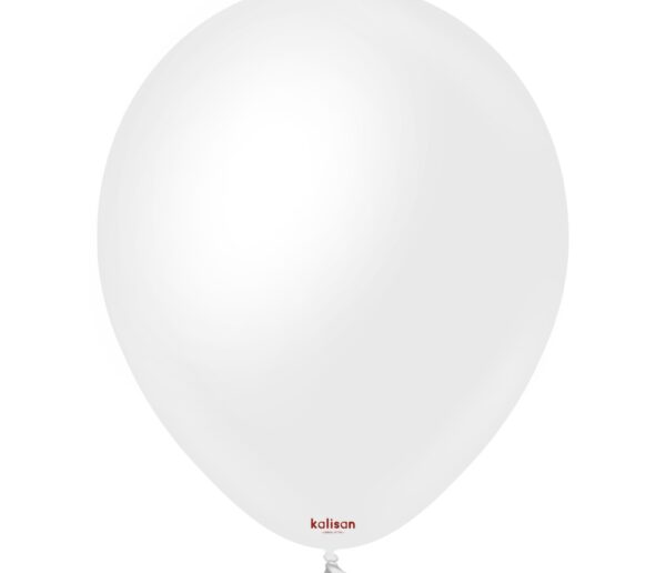 Balonek perleťový bílý, Opaque Satin Snow White 30 cm
