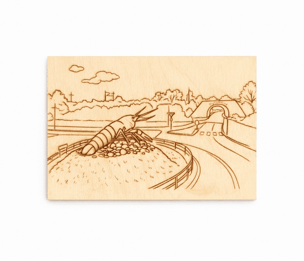 Dřevěná pohlednice – gravírovaný motiv (možnost vlastního návrhu)